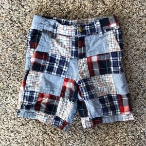 Janie & Jack Boys Plaid Shorts- Size 5